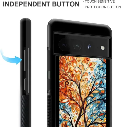 Vista 565 de Compatible con Google Pixel 4A 5G Mobile Case Creative Acrylic Panel trasero Silicona Protección Grip especialmente diseñado para Google Pixel 4A 5G