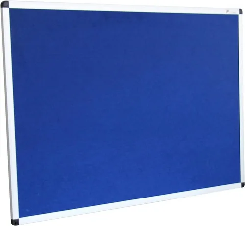 Vista 16 de VIZ-PRO Tablero de anuncios de fieltro azul, 36 X 24 pulgadas, marco de aluminio plateado