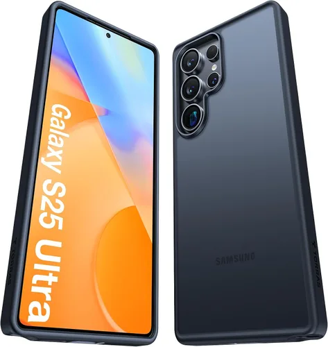 Vista 13 de Torras - Funda a prueba de golpes para Galaxy S22, [probada contra caídas de grado militar]. Parte trasera dura y translúcida mate y bordes suaves