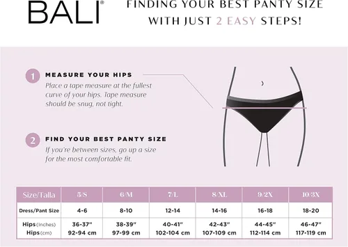 Vista 5 de Bali Comfort Revolution - Ropa interior moderna sin costuras para mujer, calzones elásticos en 4 direcciones