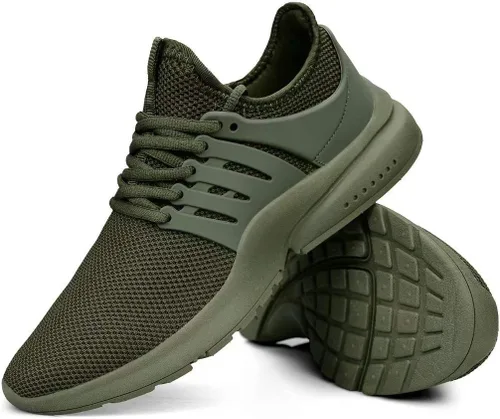 Vista 6 de Troadlop - Tenis de correr para hombre, antideslizantes, transpirables, ligeras, resistentes al deslizamiento, deportivas, para caminar, gimnasio
