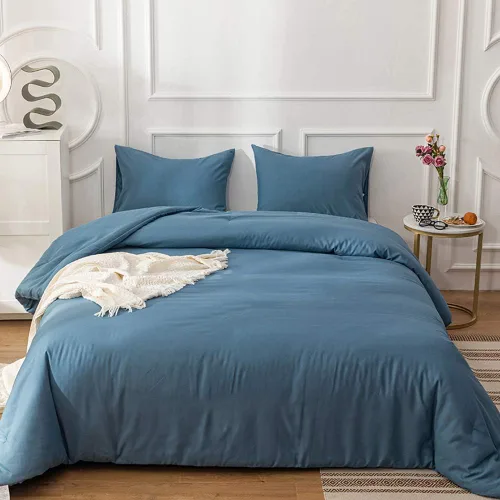 Vista 22 de CLOTHKNOW juego de edredón blanco de tamaño queen con volantes, ropa de cama de estilo granja, juegos de edredón shabby chic para todas las Volantes