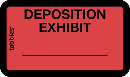 Vista 9 de Tabbies Etiquetas de exposición, 252 unidades, calcomanías blancas para exposiciones legales de 1-5/8 x 1 pulgada, etiquetas autoadhesivas