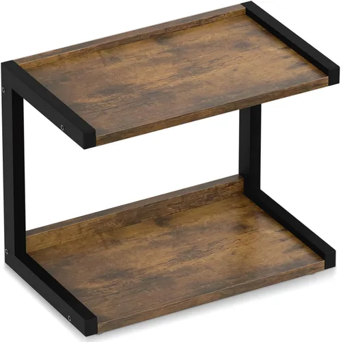 Vista 15 de MARTY Organizador de Especias de 2 Niveles para Encimera, 15.8''L Estación de Café/Organizador de Baño para Encimera, Estante de Mostrador