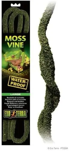 Vista 2 de Exo Terra Vid de musgo flexible, decoración de terrario de reptiles, grande