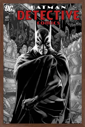 Vista 16 de Trends International DC Comics Batman - Póster de Batman Detective Comics #821 Versión enmarcada Barnwood