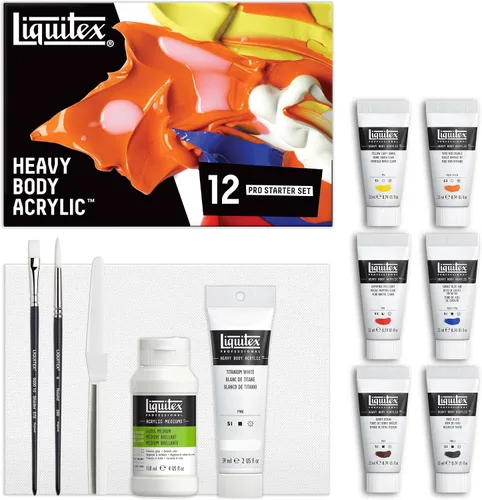 Vista 15 de Juego de 4 acrílicos Liquitex profesionales de cuerpo de pesado