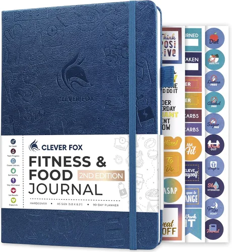 Vista 22 de Clever Fox Diario de fitness & Food – Planificador de nutrición y entrenamiento para mujeres y hombres – Libro de registro de ejercicio de dieta