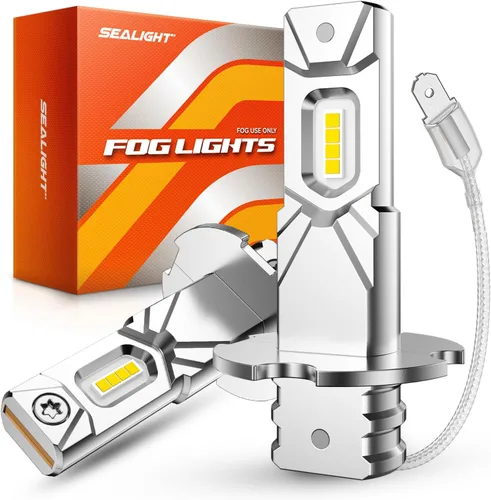 Vista 22 de SEALIGHT Bombilla antiniebla LED H11 H16, tamaño mini real 1:1, 6500 K, blanco frío, 6000 lúmenes, luces antiniebla LED H8/H16 para automóviles