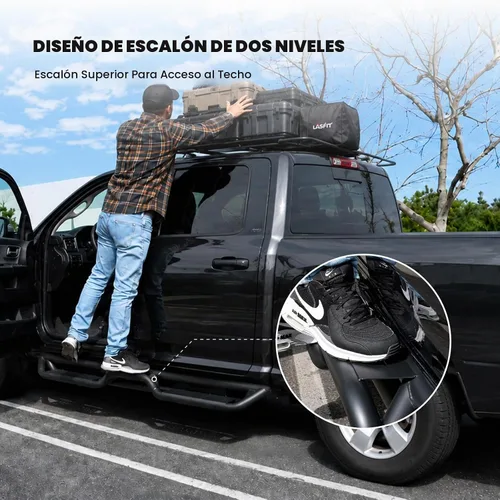 Vista 6 de LASFIT - Estribos para cabina de tripulación: para Ram 1500 2009-2018 / Ram 1500 Classic 2019-2026 / Ram 2500 2010-2026 / Ram 3500 2010-2026, dos