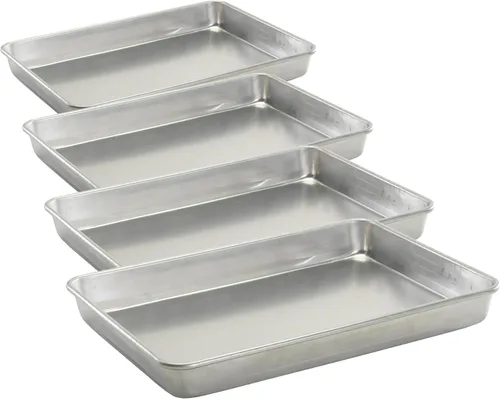 Vista 7 de Nordic Ware Aluminio Natural de Lados Altos, 1 Paquete