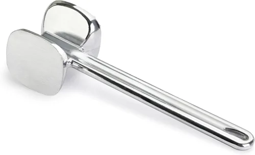 Vista 4 de New Star Foodservice 36374 Heavy Duty Cast Aluminum Meat Tenderizer, 10-Inch (Pack of 2)