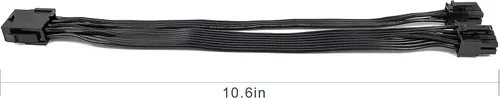 Vista 7 de EPS12V CPU 8 pines hembra a CPU ATX 8 pines y ATX 4 pines macho cable de extensión de fuente de alimentación