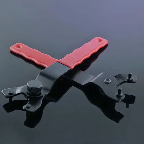 Vista 8 de Paquete de 2 llaves inglesas universales ajustables para amoladora angular, llave inglesa para amoladora (rojo)
