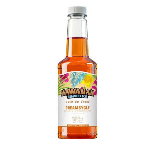 Vista 32 de Jarabe de Ahijado Helado Hawaiian Shaved Ice, Tamaño Pinta, Sabor Sangre de Tigre, Ideal para Raspaditas, Soda Italiana, Paletas, No Necesita