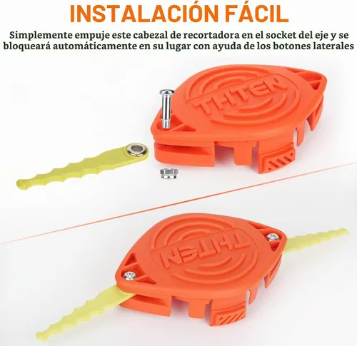 Vista 3 de THTEN AF-100 - Cuchillas de repuesto para recortadoras de césped compatibles con Black & Decker GH600, GH610, GH900, GH912, paquete de 18
