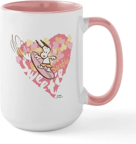 Vista 108 de CafePress SNOOPY Joe Cool - Taza de café de cerámica (15.0 fl oz)