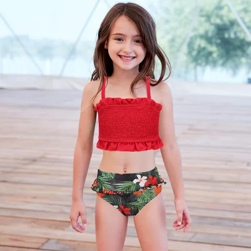 Vista 3 de Moon Tree Traje de baño deportivo de dos piezas para niñas