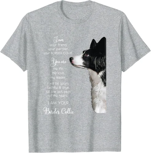 Vista 42 de Funny I Am Your Friend Your Partner Your Border Collie - Camiseta de regalo, Negro, S