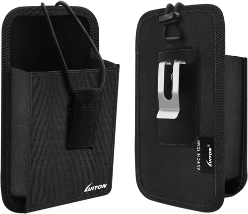 Vista 7 de Funda de escáner Zebra TC77 TC70 con clip y trabillas para cinturón, compatible con Zebra TC75, TC70x, TC70, TC72, TC77, escáner de código de barras