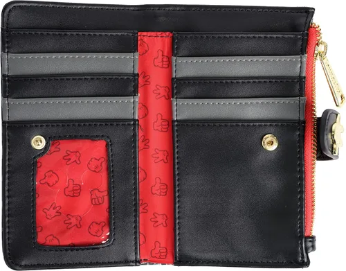 Vista 3 de Loungefly Disney Mickey Mouse Wallet Snap Flap Clutch Varios