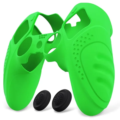 Vista 9 de PlayVital Guardian Edition Anti-Slip Ergonomic Silicone Cover Case for ps5 Edge Controller, Soft Rubber Protector Skin for ps5 Edge Wireless