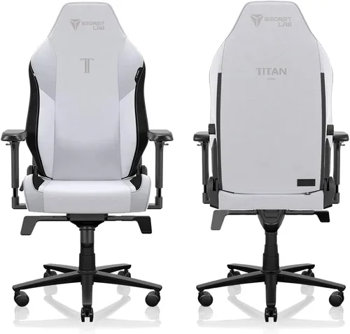 Vista 3 de Secretlab Titan Evo XL Arctic White - Silla para juegos, tela, color blanco, ergonómica Blanco ártico