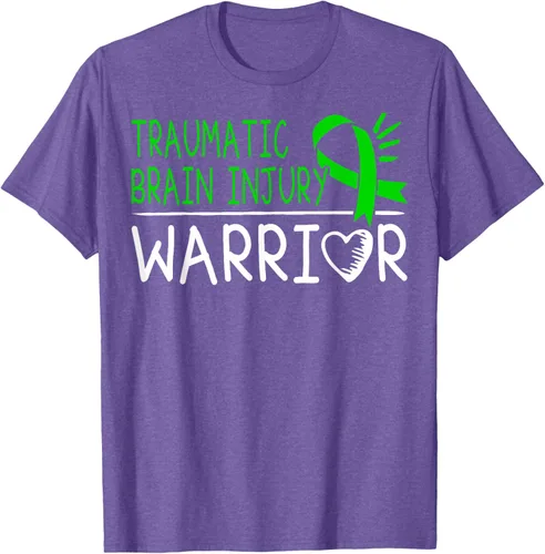 Vista 10 de Camiseta de lesión intracraneal - Camiseta de conciencia TBI, Negro, S