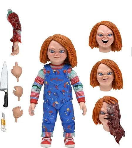 Vista 5 de NECA – Chucky (Serie de TV) Figura de acción a escala de 7 pulgadas – Chucky Ultimate