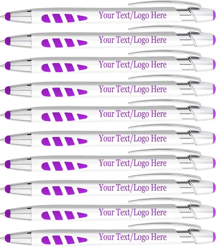 Vista 10 de Bolígrafos personalizados con tu logotipo o texto personalizado, paquete de 200 unidades a granel para negocios, fiestas y eventos, lápiz capacitivo