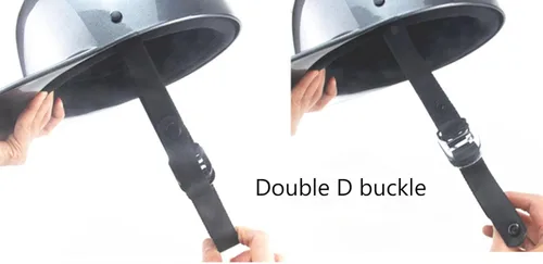 Vista 6 de Gorra de béisbol retro, casco de apertura de moda, medio casco de motocicleta, adecuado para hombres y mujeres adultos, para ayudar a los cruceros a