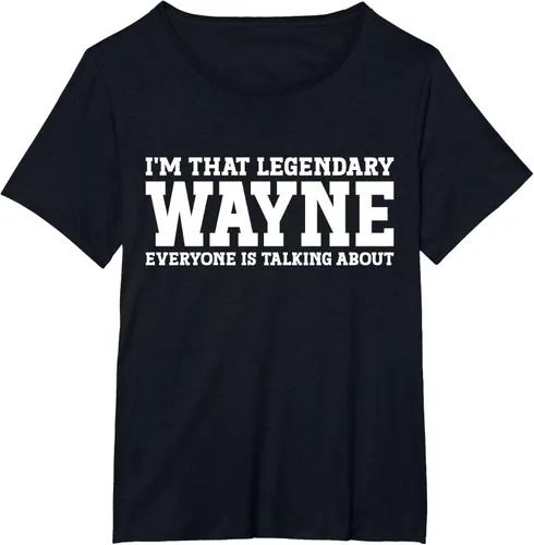 Vista 27 de Wayne Personal Name Funny Wayne Camiseta, Negro