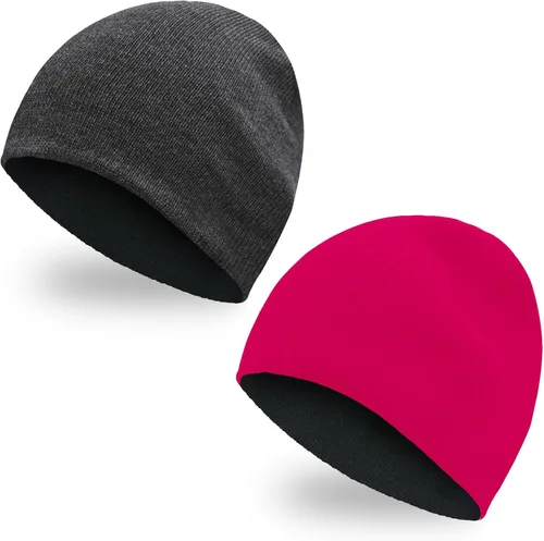 Vista 7 de ZOORON Gorros para hombre y mujer, de punto grueso, unisex, gorro de invierno