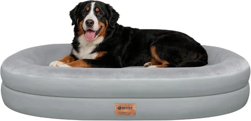 Vista 17 de Cama ortopédica lavable grande para perros: Cama de espuma viscoelástica impermeable para mascotas con refuerzos - Funda ortopédica extraíble