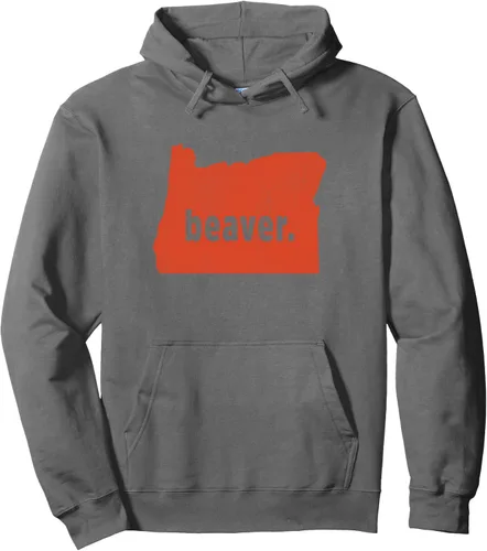 Vista 6 de Oregon State Nickname "Beaver" [Distressed] Sudadera con capucha, Negro