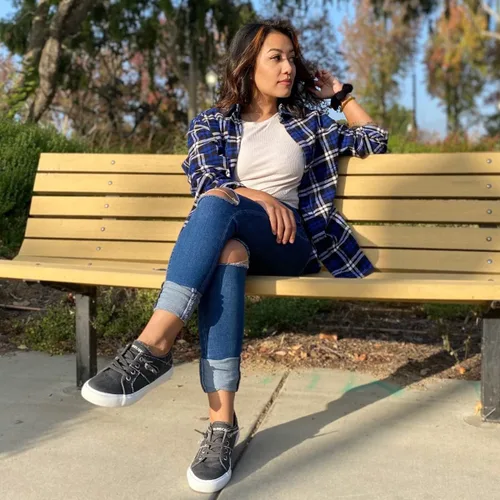 Vista 5 de JENN ARDOR Zapatos deportivos sin cordones para mujer, zapatos de senderismo elegantes e informales, de lona, mocasines deportivos, estilo retro