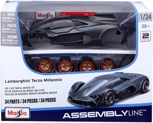 Vista 2 de Maisto 1:24 Línea de montaje Lamborghini Terzo Millenio - Gris