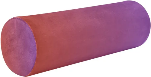 Vista 24 de Almohada cervical para el cuello con degradado azul y amarillo, almohada cervical con funda extraíble lavable, almohadas de cuello de espuma