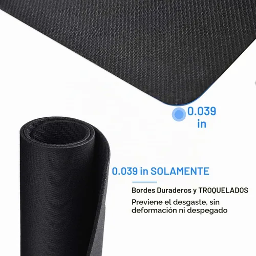 Vista 5 de cimetech Alfombrilla de mouse con borde cosido, resistente al agua, alfombrilla de mouse texturizada de alta calidad, base de goma antideslizante