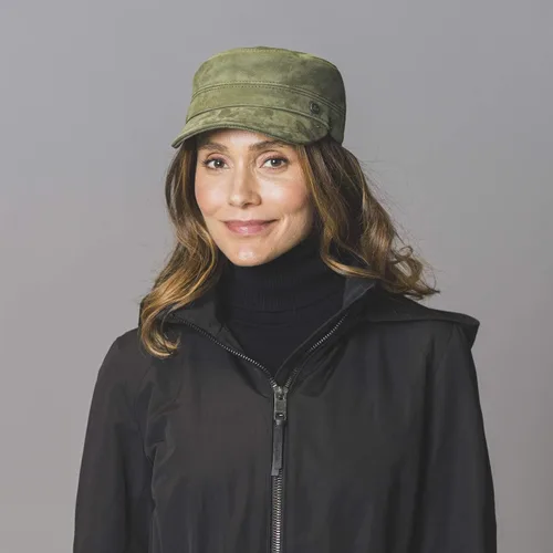 Vista 2 de Lierys Cubano - Gorra militar de piel para mujerhombre - Made in Italy