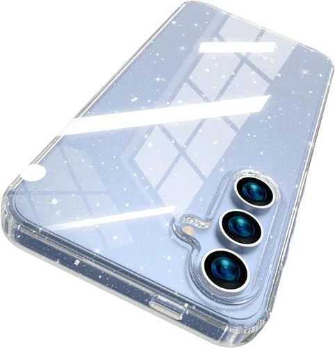 Vista 8 de ANNSD Funda protectora para Samsung Galaxy S20 Fe, cubierta protectora de cuerpo completo de goma flexible delgada y transparente con purpurina