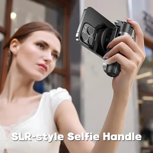 Vista 6 de Trípode magnético para teléfono con control remoto, palo selfie extensible Handle Grip Pocket Size, 4-in-1 Mini Phone Grip, 10m Wireless Shutter