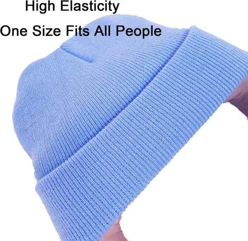 Vista 3 de NPQQUAN Unisex Beanie Hats for Men Women Winter Knit Beanies