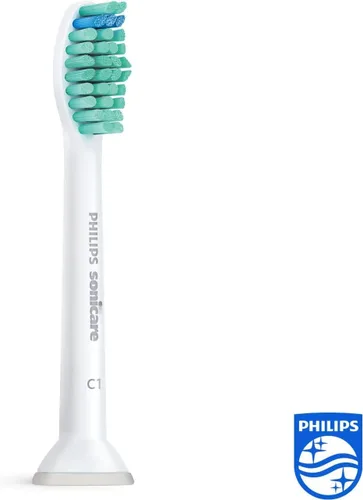 Vista 2 de Philips Cabezales de cepillo originales Sonicare Pro Results, color blanco, paquete de 4 - HX6014/07