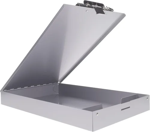 Vista 5 de Saunders Recycled Aluminum Redi-Rite Storage Clipboard with Self-Locking Latch – Lightweight, Weather-Resistant Lacquer Finish Stationery Box.