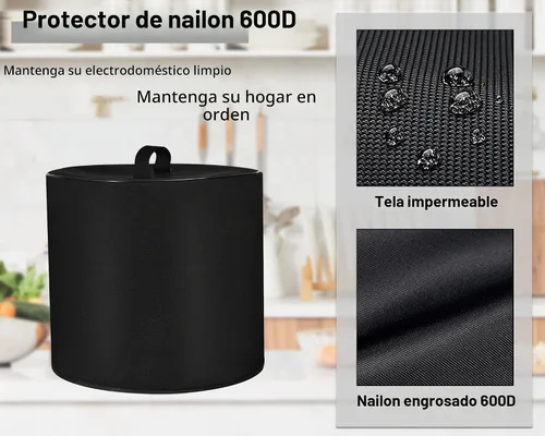 Vista 4 de Cubierta antipolvo para olla de cocción lenta con olla a presión Instant Negro