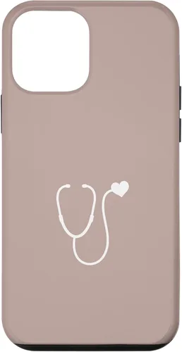 Vista 16 de Pink Taupe - Funda con estetoscopio de corazón para enfermera o doctor para iPhone 17