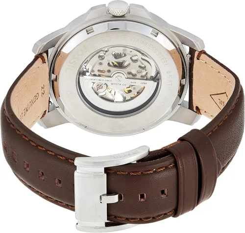 Vista 3 de Fossil de los hombres me3052Grant two-hand Autocontrol automático viento reloj con correa de piel color café