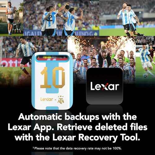 Vista 7 de Lexar SSD portátil Air SL260 de 512 GB, edición AFA, campeonato mundial, compatible con PC y Mac, iPhone, teléfonos inteligentes, tabletas, USB 3.2