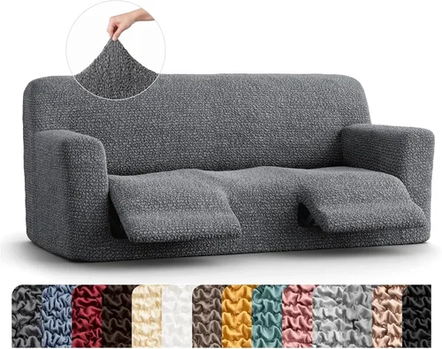 Vista 25 de PAULATO BY GA.I.CO. Funda para sillón reclinable, funda de ajuste suave, protector elástico de muebles reclinables de 1 pieza, tela hipoalergénica
